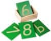 Montessori Érdes felületű számok dobozban