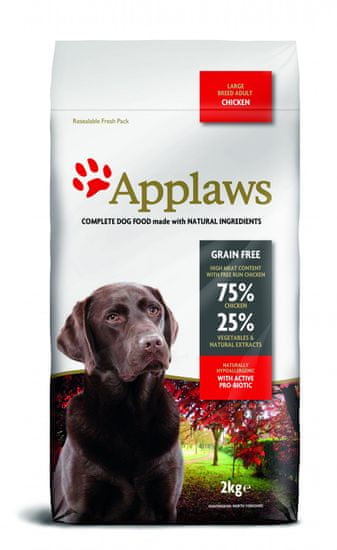 Applaws Dog Adult Large Breed Chicken kutyatáp - 2 kg