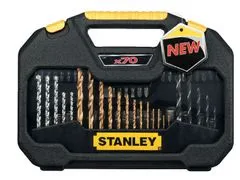Stanley 70 darabos bit- és fúrófej készlet