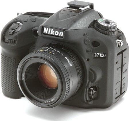 Easycover Reflex Nikon D7100/D7200 Szilikontok, Fekete