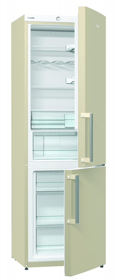 Gorenje RK6192EC Kombinált hűtőszekrény, 319 L, A++, Krémszínű