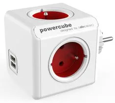 PowerCube Original USB Hosszabbító elosztó, Piros