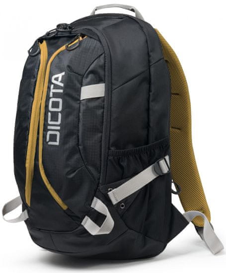 DICOTA Backpack Active 14” - 15.6” black / yellow (D31048)