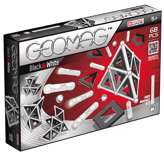 Geomag Black & White Mágneses építőjáték, 68 db