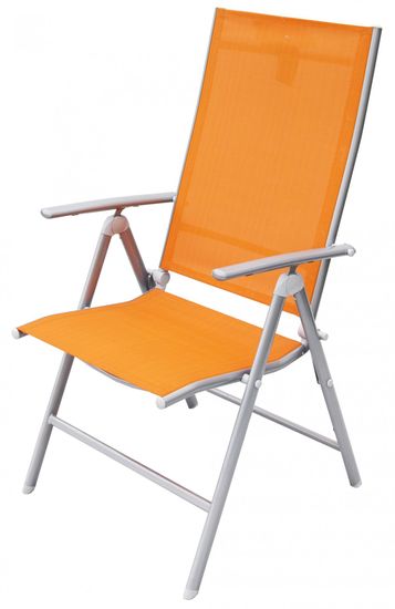 Rojaplast ANF-26C Állítható Kerti szék, Narancssárga