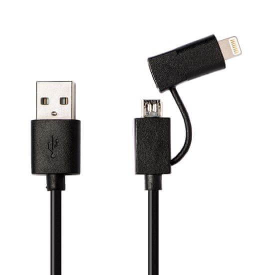 Azuri micro USB/Lightning Adatkábel