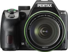 Pentax K-70 Digitális fényképezőgép, Fekete + 18-135 WR objektív