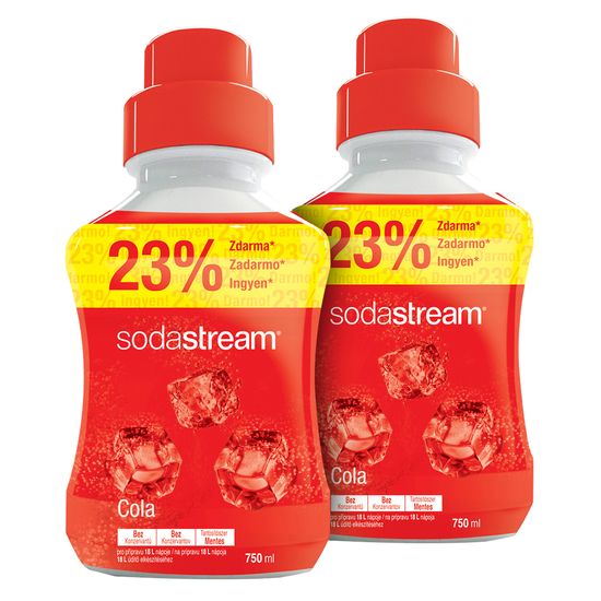 SodaStream Cola ízű szörp, 2 x 750 ml