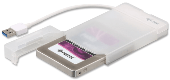 I-TEC MySafe USB 3.0 Easy a 2.5" SATA merevlemezhez, fehér (MYSAFEU314)