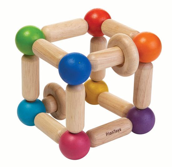 Plan Toys Formázható csörgő - négyzet