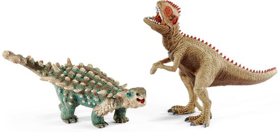 Schleich Giganotosaurus és Saichania Játékfigurák