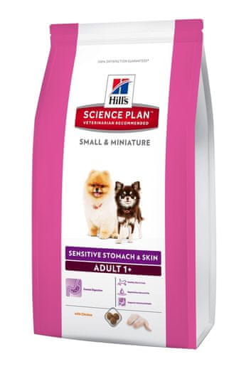 Hill's SP Canine Adult Small&Mini Sensitive Stomach and Skin Kutyatáp, 1,5kg
