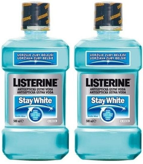 Listerine Stay White Szájvíz, 2 x 500 ml