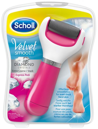Scholl Velvet Smooth Diamond Pink Elektromos talpreszelő