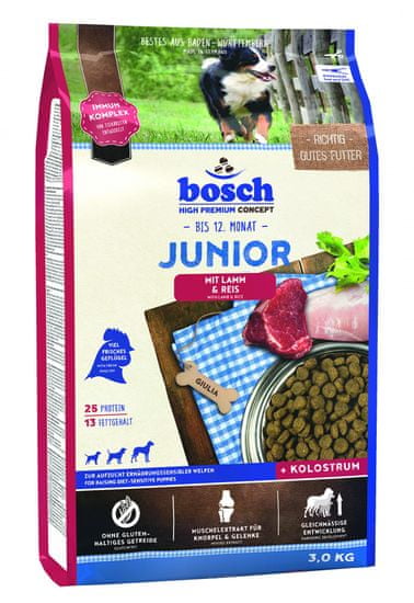 Bosch Junior Kutayatáp bárányhússal és rizzsel, 3kg