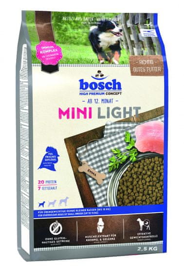 Bosch Mini Light Kutyatáp, 2,5 kg