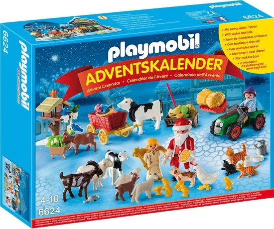 Playmobil 6624 Adventi naptár, Kisállatok karácsonya