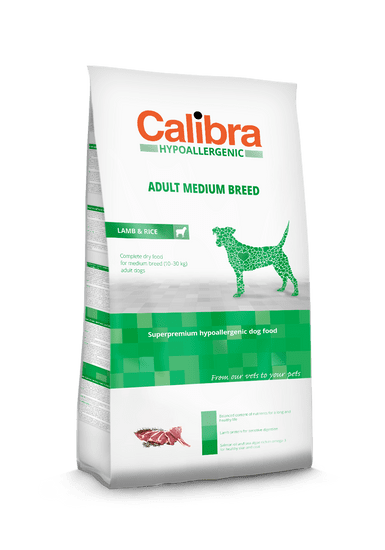 Calibra Dog HA Adult Medium Breed Lamb Kutyatáp, 14 kg