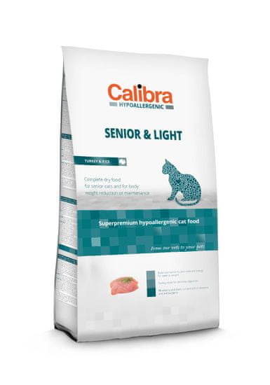 Calibra Cat HA Senior&Light Turkey 7kg