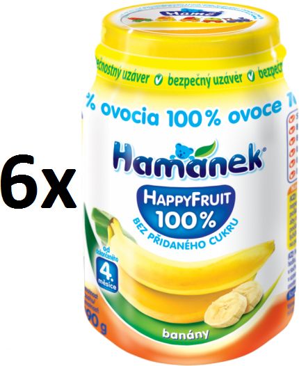 Hamánek Happy Fruit banánnal 6x190g