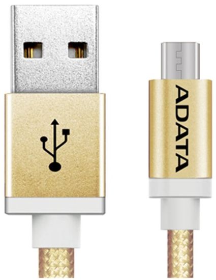 A-Data Micro USB kábel, 1 méter, Arany