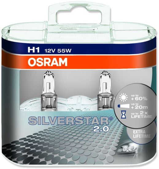Osram 12V 55W H1 Silverstar 2.0 64150SV2 Autóizzó