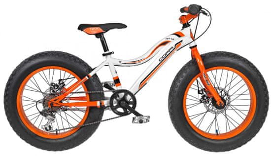 Coppi Fat bike gyermekkerékpár Fehér/narancs