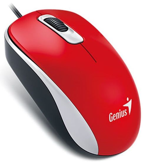 Genius DX-110 Vezetékes egér, USB, Piros