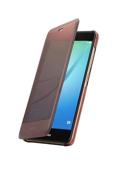 Huawei Nova Smart Flip Cover Telefontok, Barna