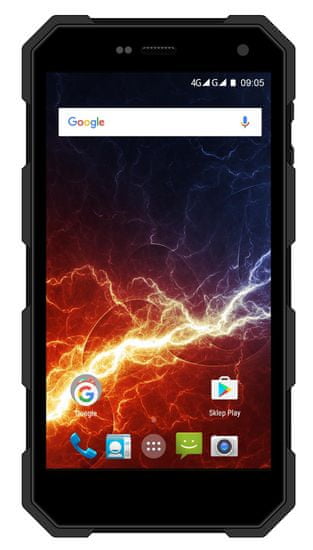 myPhone HAMMER ENERGY, Dual SIM, Okostelefon, Fekete