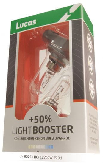 Lucas LightBooster H1 Autó izzó, 12 V, 55 W + 50%, 2db
