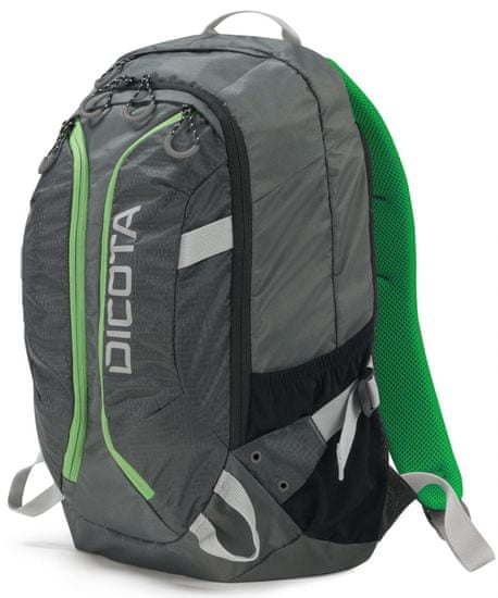 DICOTA Backpack Active 14-15.6 grey / lime (D31221)