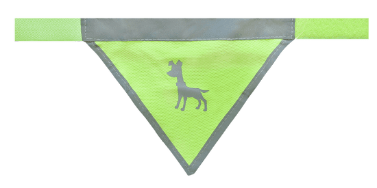 Alcott Fényvisszaverős kutyakendő, Neonsárga