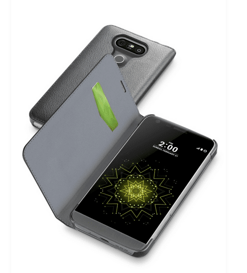 CellularLine Book Essential LG G5 Mobiltelefon védőtok, Fekete