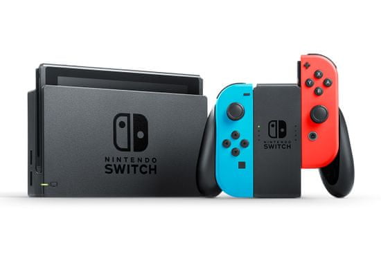 Nintendo Switch + Joy-Con, Kék/Piros