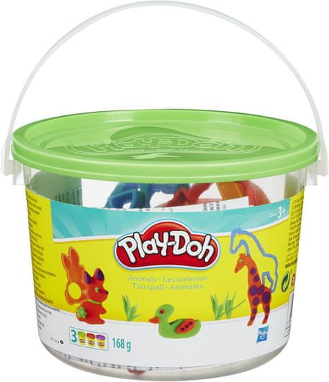 Play-Doh Állatos gyurma készlet vödörben