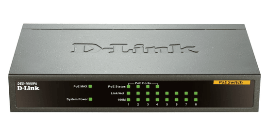 D-LINK DES-1008PA 8 port Switch