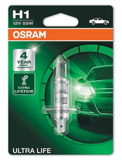 Osram 12V H1 55W P14.5s Ultra Life Blister Izzó