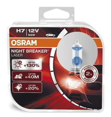 Osram 12V 55W H7 Night Breaker Laser 64210NBL-HCB Autóizzó