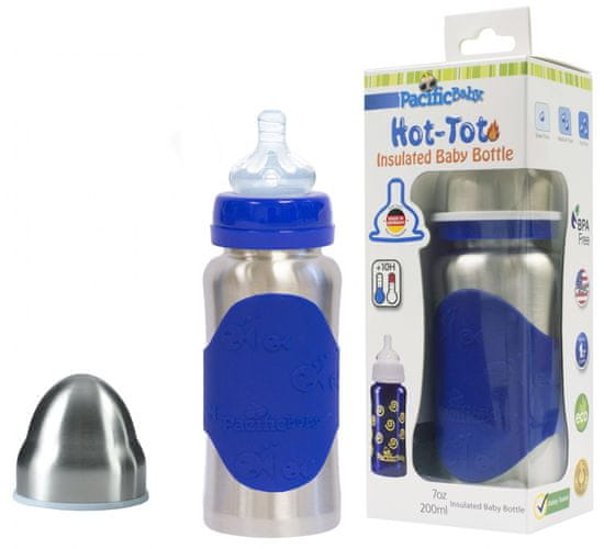 Pacific Baby Hot-Tot termosz 200 ml - kék/ezüst