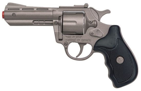 Gonher Rendőrségi revolver, fém, ezüst, 8 lövés