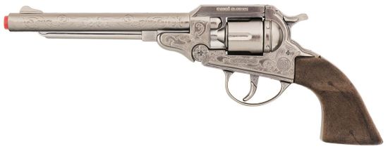 Gonher Cowboy revolver ezüst, fém 8 lövés