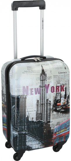 Leonardo Fedélzeti bőrönd New York 28l