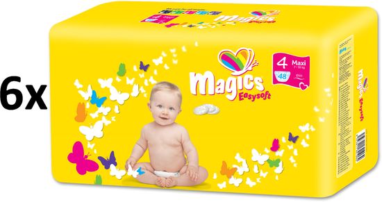Magics Easysoft 4 Maxi pelenka (7-18 kg) 288 db (6x48 db)