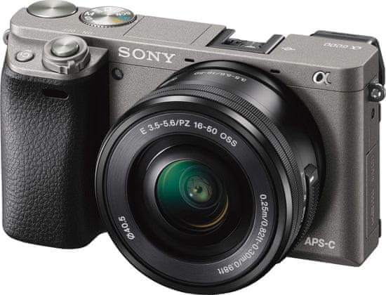 SONY Alpha 6000 (ILCE6000LB) Digitális fényképezőgép + 16-50 mm Objektív