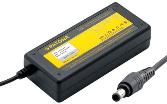 PATONA Töltő adapter Notebookhoz (Samsung/5,5x3mm+pin konnektor; 60W), fekete
