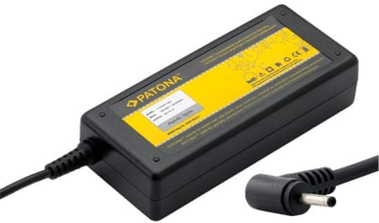 PATONA Töltő adapter Notebookhoz (Asus EEE/2,48x0,7mm konnektor; 40W), fekete