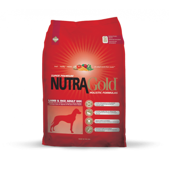 Nutra Gold Adult Lamb&Rice Száraz kutyatáp, 15 kg