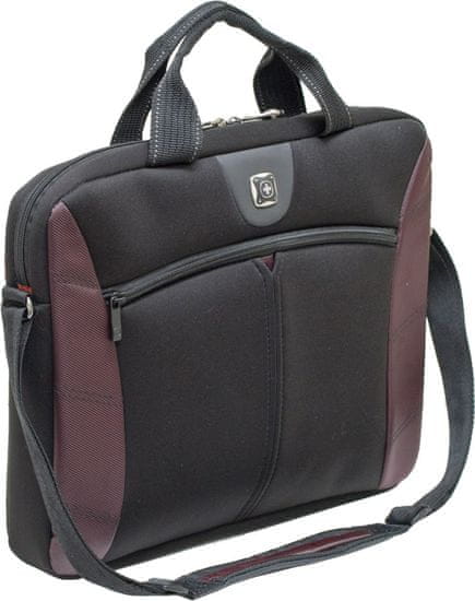 Wenger SHERPA - vékony táska 16" notebookra, burgundy