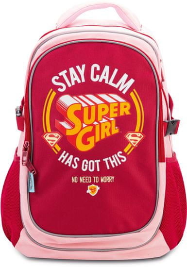BAAGL Supergirl Stay Calm Hátizsák poncsóval
